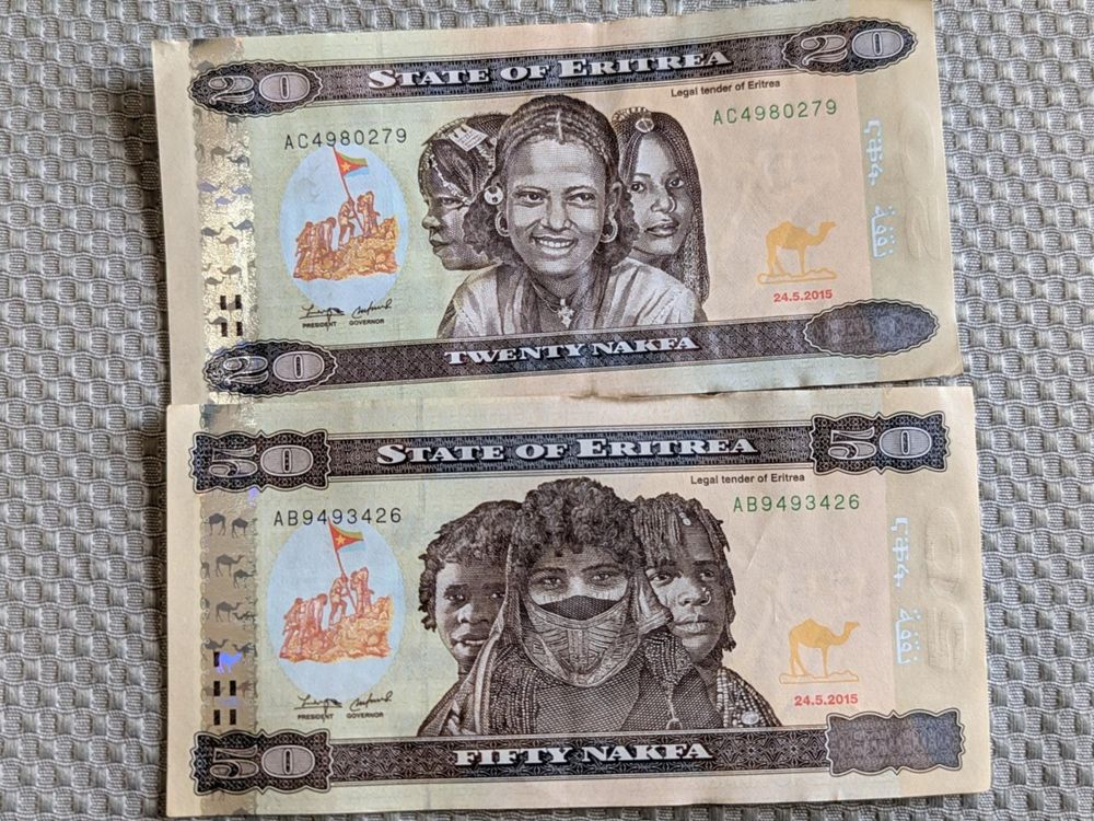 Eritrea banknotes (Gebraucht) in Porrentruy für CHF 7.5 – mit Lieferung ...
