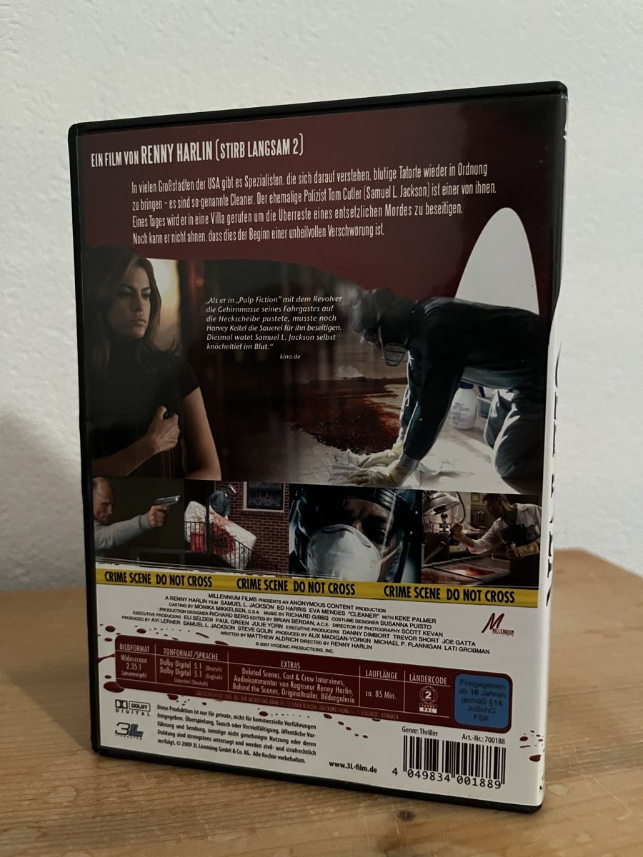 Tous les DVDs: Cleaner DVD mit Samuel L. Jackson – D'occasion à Bassersdorf par McRob00 2
