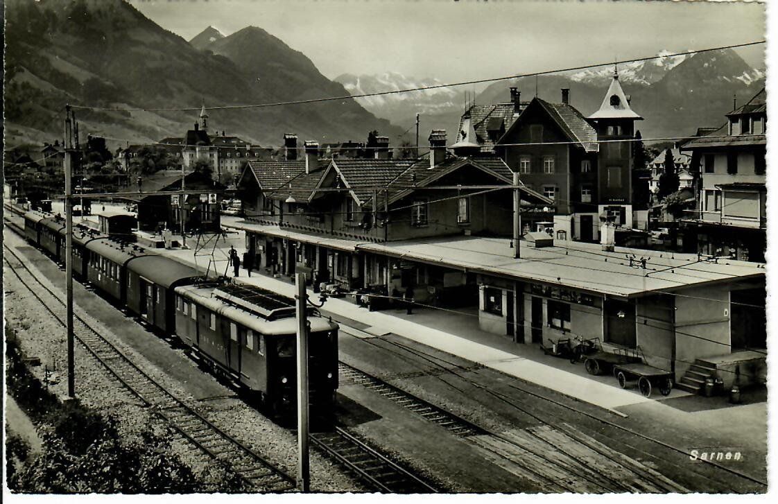 Cartes postales: Sarnen Bahnhof 1950 – D'occasion à Hochdorf par Ziegel-16