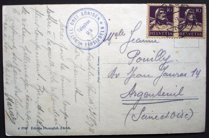 Cartoline postali: EINSIEDELN vom Katzenstrick aus – Usato da Jona venduto da philajona 1