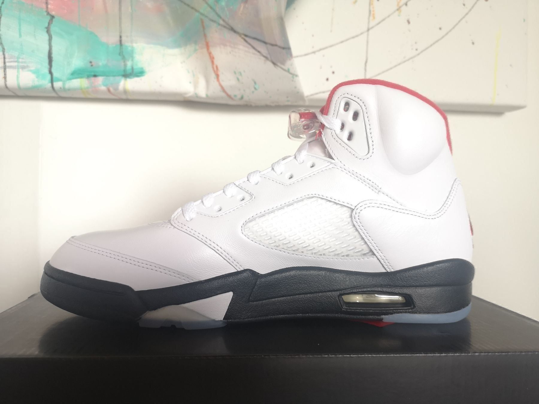 Jordan Scarpe da uomo: Air Jordan 5 Retro Fire Red 2020 Sneaker – Nuovo e nell'imballaggio originale da Magden venduto da CHSportscardsCol. 2