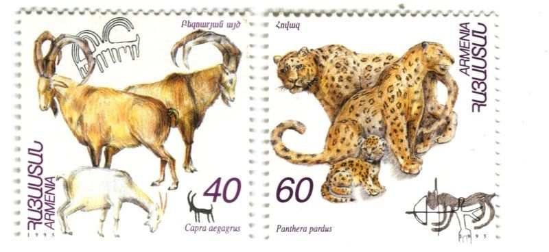 Alle Briefmarken: Briefmarken "Schneeleopard & Wildziege". Armenien – Neu und originalverpackt aus Basel von Butsch5