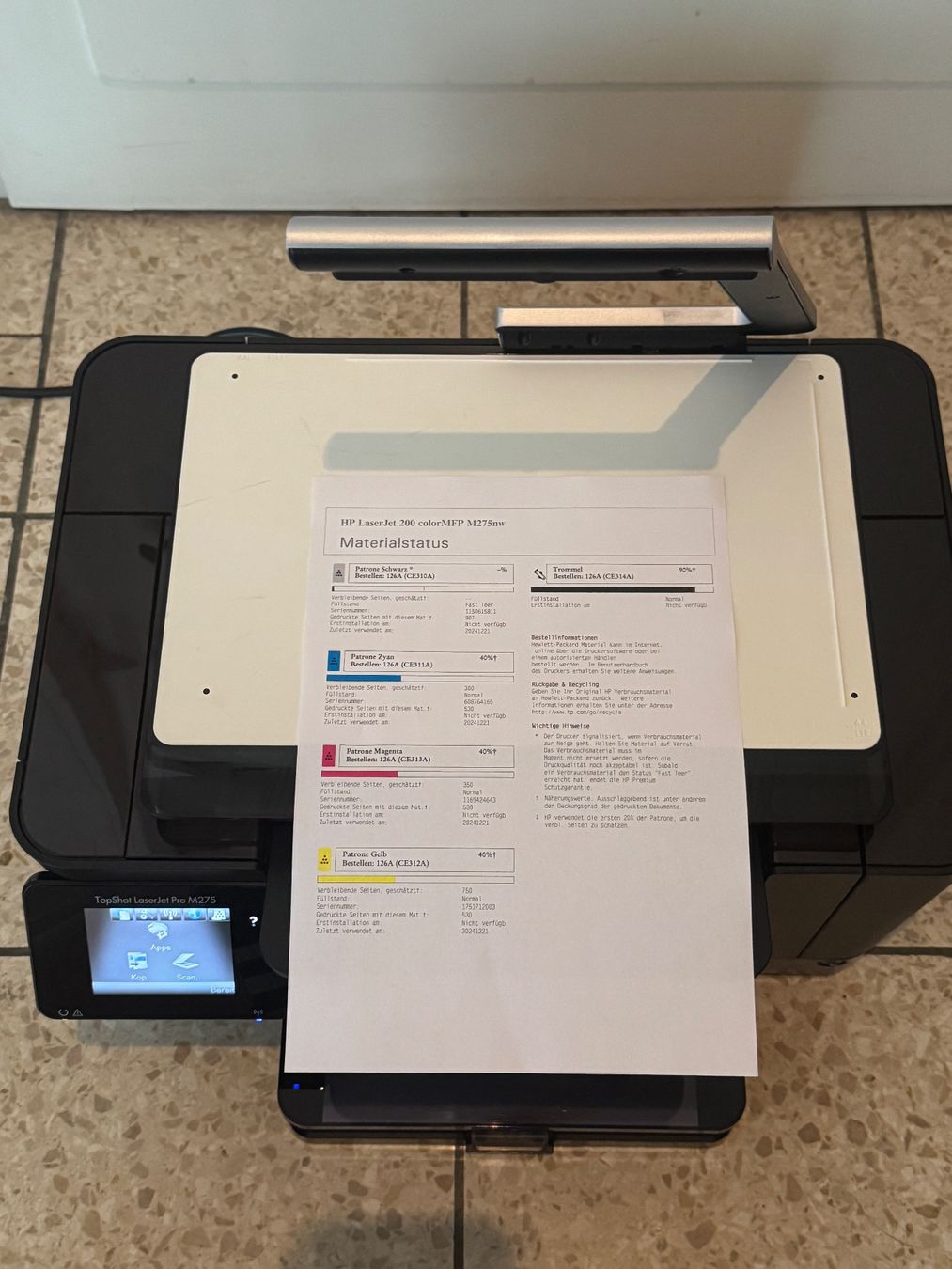 Stampanti: HP TopShot Laser Jet Pro M275 – Nuovo (secondo la descrizione) da Zürich venduto da alesrugg 2