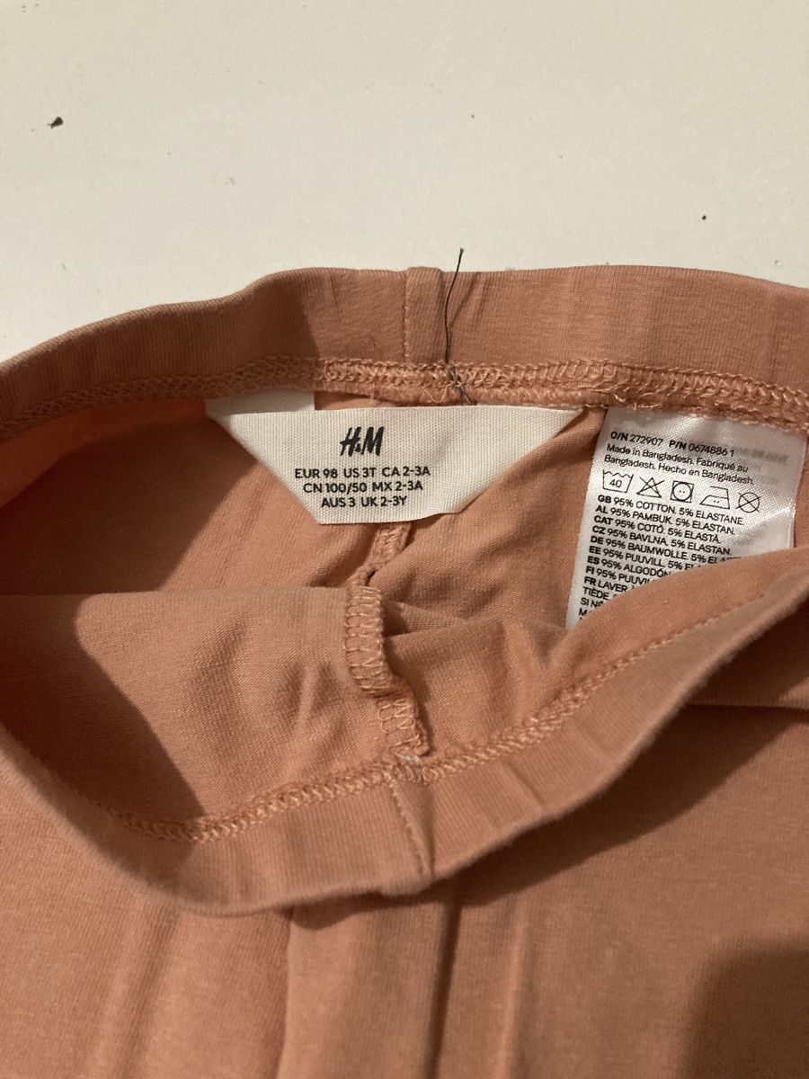 H&M Calze & Collant: Leggings lachsfarben H&M Gr. 98 – Usato da Zürich venduto da Ekka 1