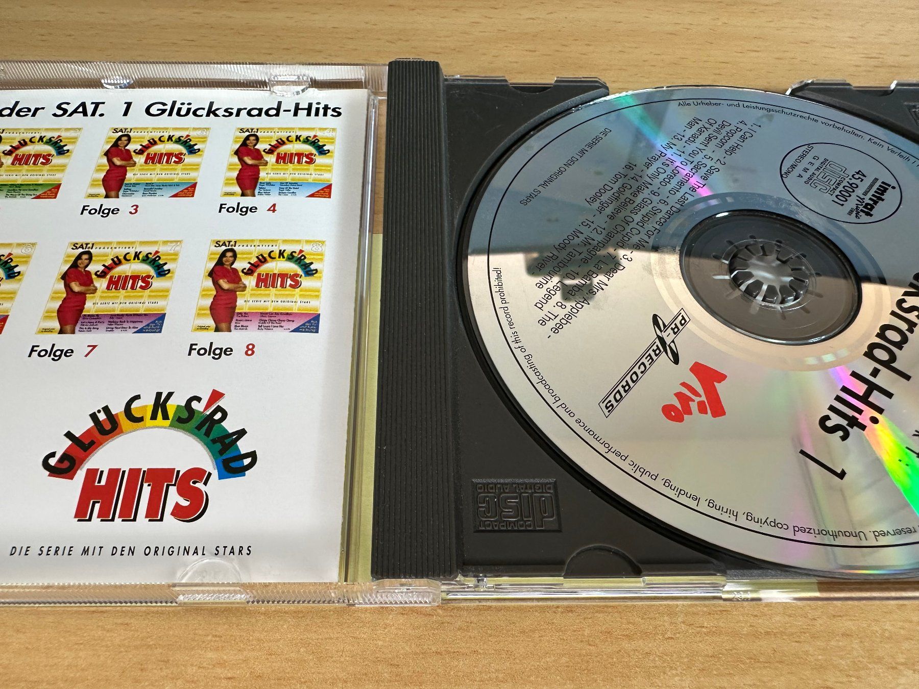 CD: Various – SAT.1 Glücksrad-Hits 1 – Usato da Rikon im Tösstal venduto da Alpenmutz 2