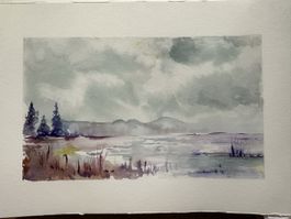Acquerello paesaggio