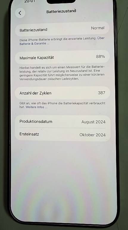 Portables: IPhone 16 Pro Max 256 GB  – D'occasion à Thun par sal_2gn8 2