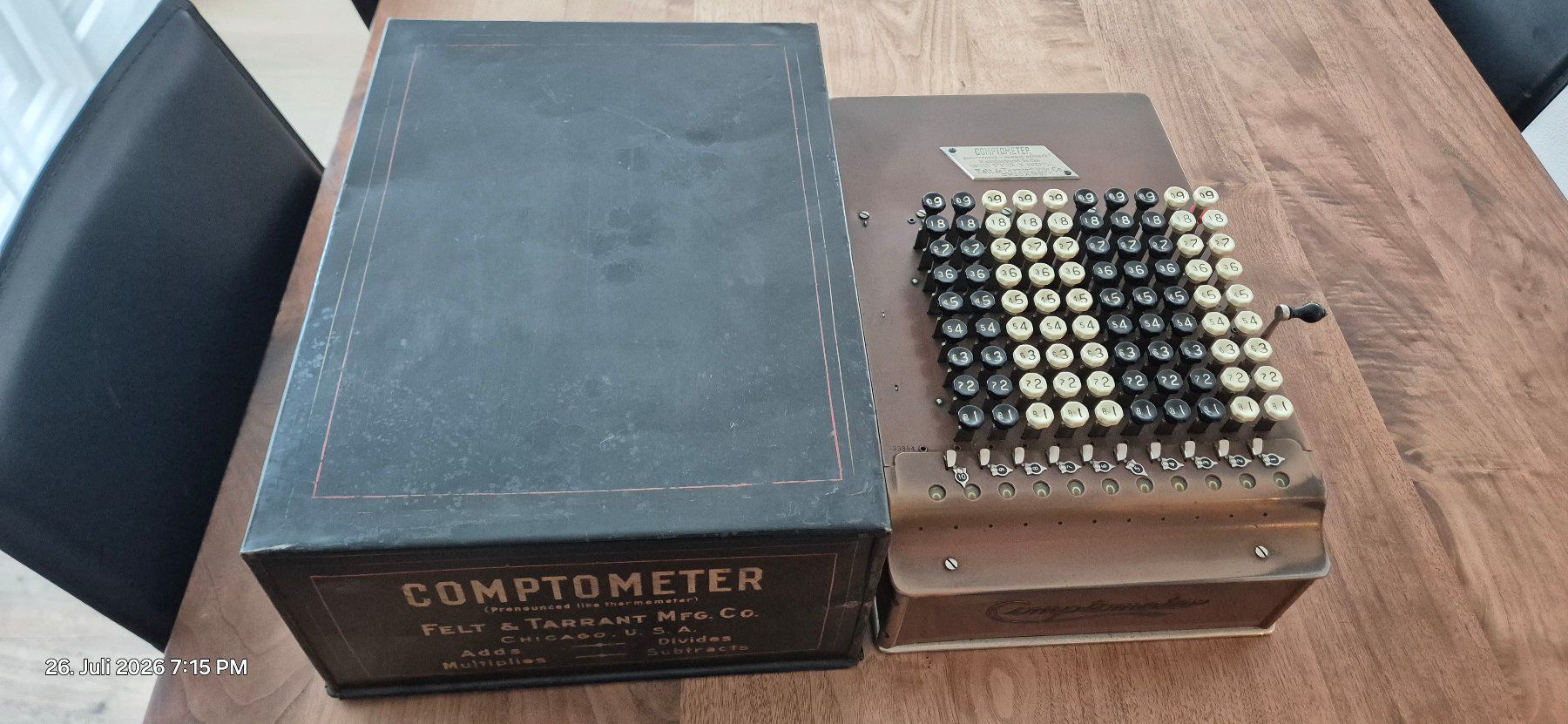 Alle Maschinen: Antiker Comptometer von Felt & Tarrant Chicago – Gebraucht aus Emmenbrücke von loeschi01 6