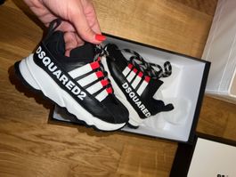 Dsquared2 Kids Sneakers - Black, White, and Red - Size 24