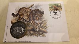 1992 Medallienbrief WWF Der Jaguar