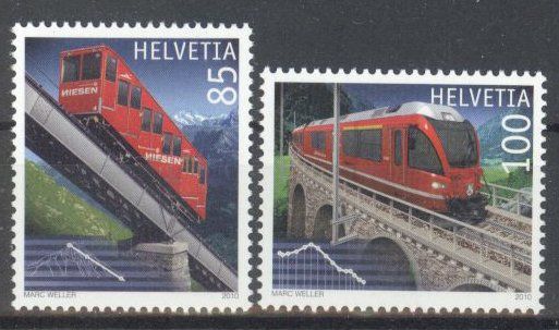 Tutti i francobolli: 2010, Sondermarken Bahnjubiläen ** – Usato da Willisau venduto da Vollstempel