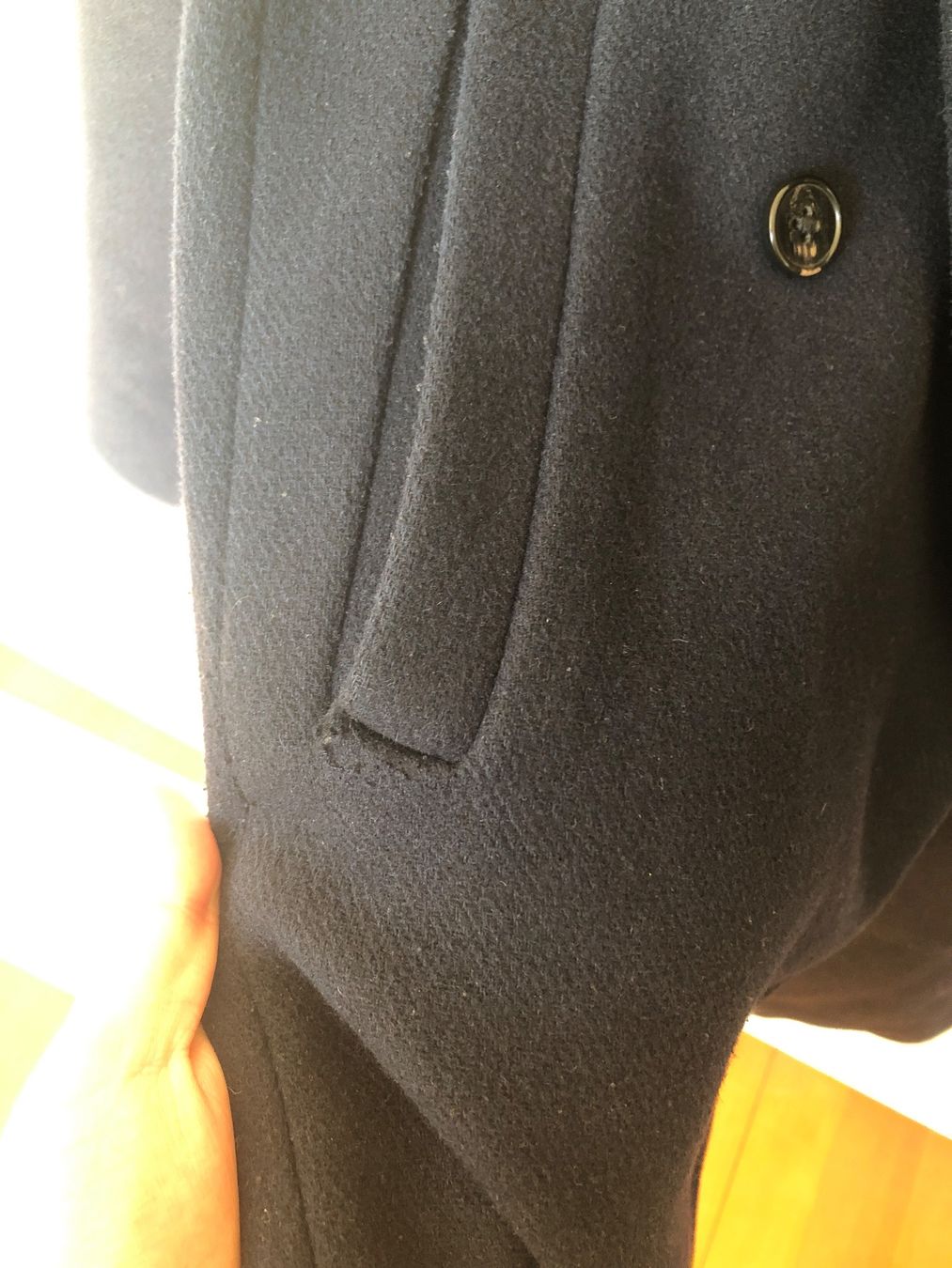 Cappotti: Modström Mantel, Grösse S, Dunkelblau – Usato da Bremgarten b. Bern venduto da eblake 2