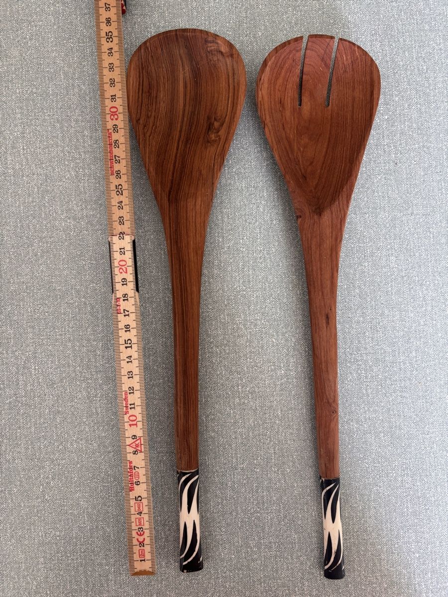 Set di posate: Salatbesteck aus Holz – Nuovo (secondo la descrizione) da Zürich venduto da gucks 4