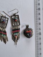 Zuni Schmuckset,Anhänger+Ohrringe