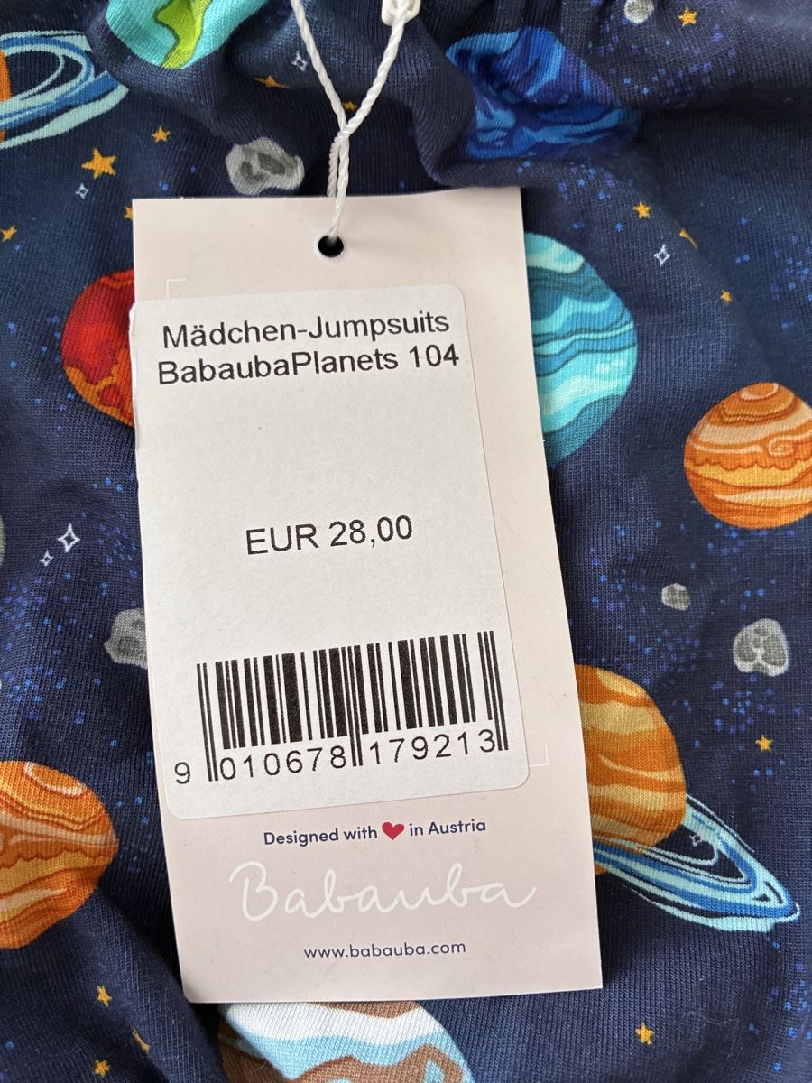 Jumpsuits: Mädchen Jumpsuit BABAUBA Planets Grösse 104 neu – Neu und originalverpackt aus Wahlen b. Laufen von sabichrabi 1