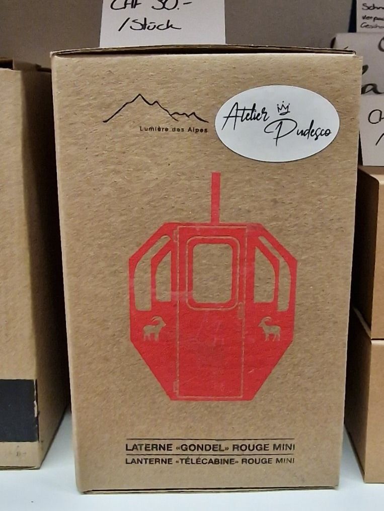 Lanterne: Laterne Gondel rouge (mini) – Nuovo e nell'imballaggio originale da Schaffhausen venduto da AtelierPudesco 7