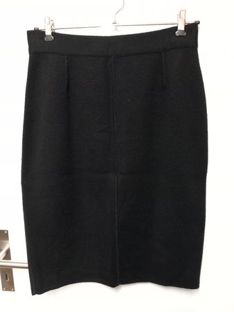 Rodier Strick - Rock Jupe Schurwolle Gr.S/M schwarz