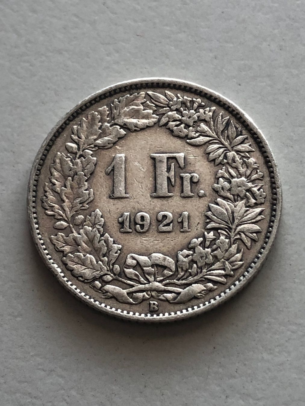 Tutti le monete: 1 Fr. 1921 – Usato da Schötz venduto da Odpa