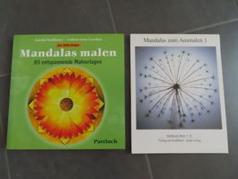 2 Mandala Malbücher für Erwachsene u.Kinder neuw./unbenutzt