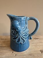 Blaue Keramikkaraffe Oktopus Sommer Neu