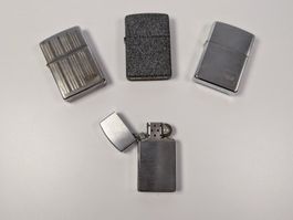 Konvolut originale Zippo Feuerzeuge