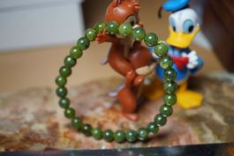 Jade Nephrit    6.5mm Kugel Armband TOPSTONE  Echt Kein Fake