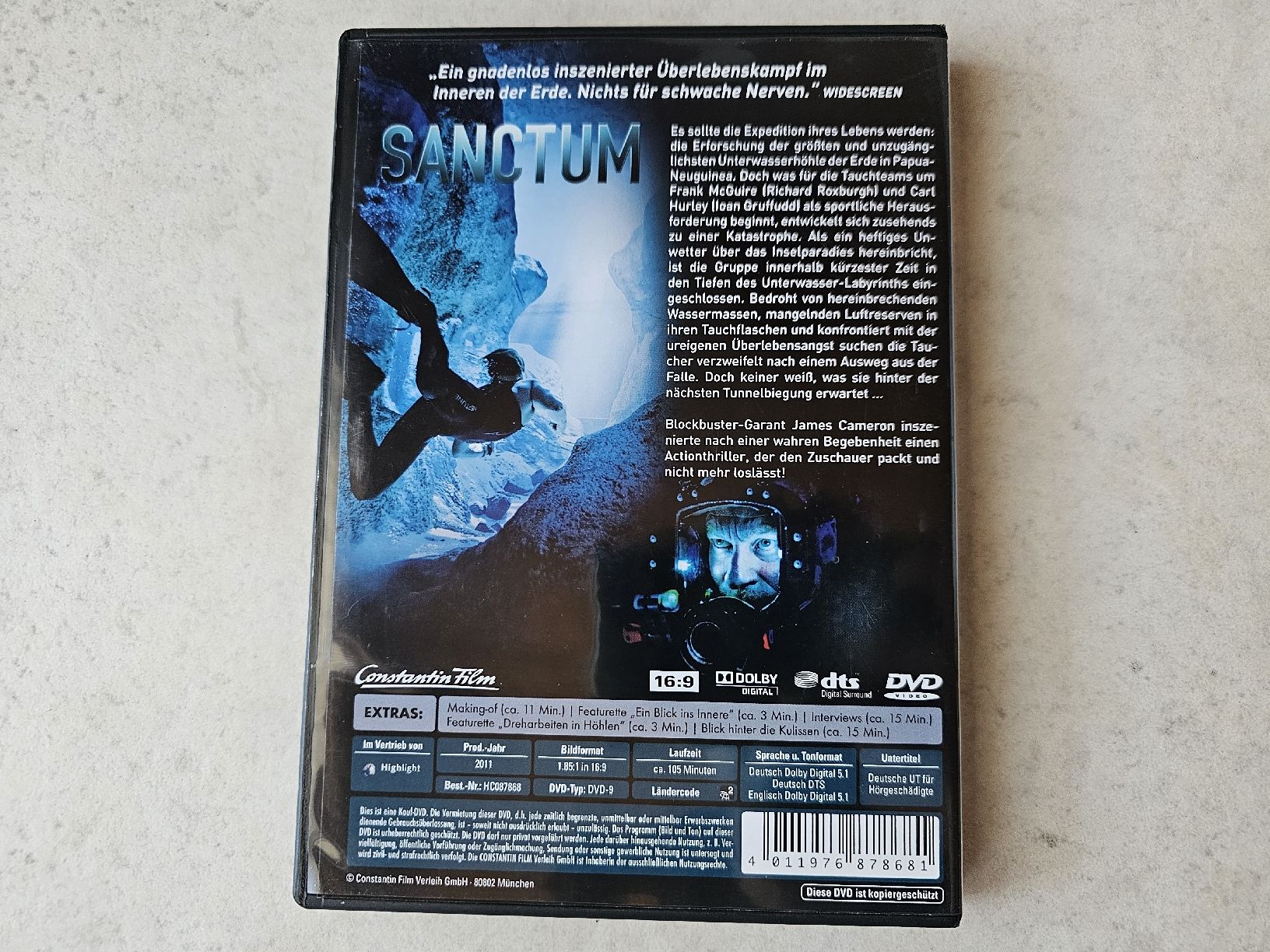 Tutti i DVDs: Sanctum  -  Ein Erlebnis das dir den Atem raubt – Usato da Schneisingen venduto da backstore24 1