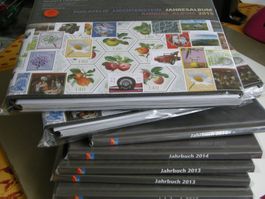2012-2015, 8 JAHRBÜCHE, JE POSTFRISCH+AUSGABETAG, LIECHTEN.