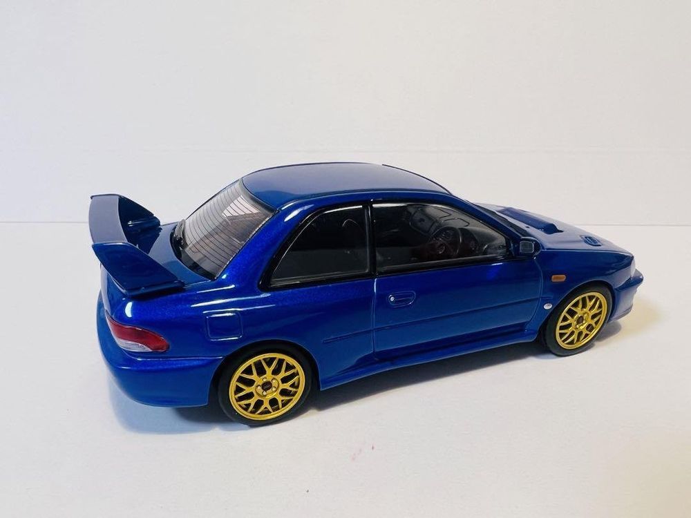 Subaru Impreza 22B STi Coupé 1998 RHD dunkelblau met. 1:43 (Neu und ...