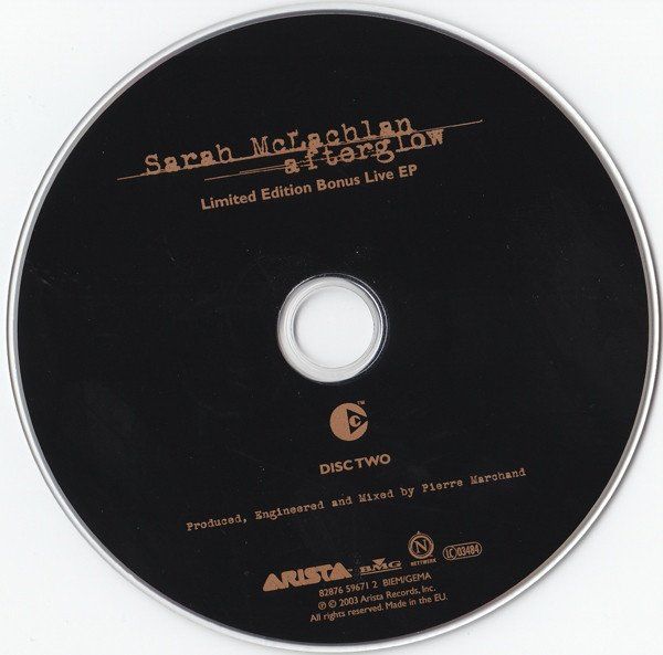 CD: set 2CD's - Sarah McLachlan - After Glow – Usato da Unterbäch venduto da eqlut 3