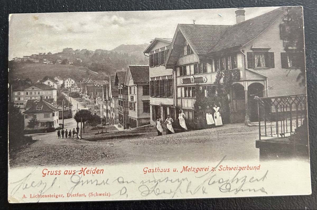 Ansichtskarten: Gruss aus Heiden 1905 – Gebraucht aus Horw von Tellbub