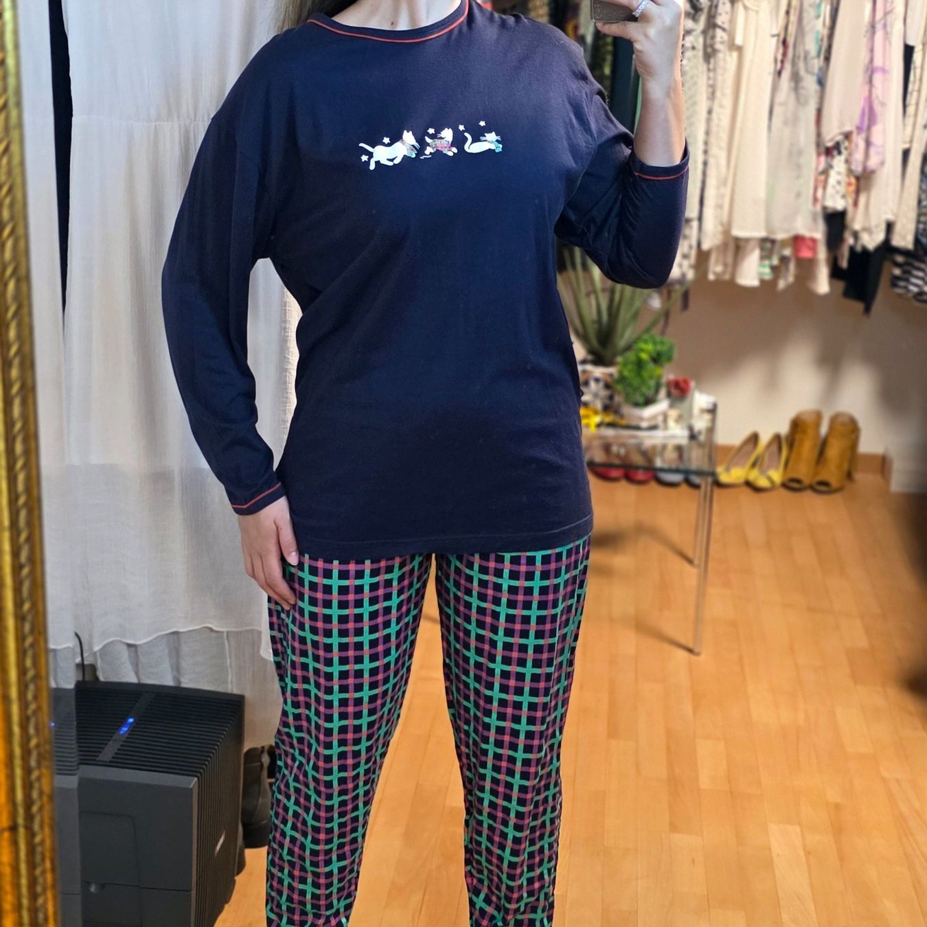 Negligees & Pigiami: Pyjama Set 40/42 Baumwolle Katzen neuwertig – Usato da Wald ZH venduto da CapLux