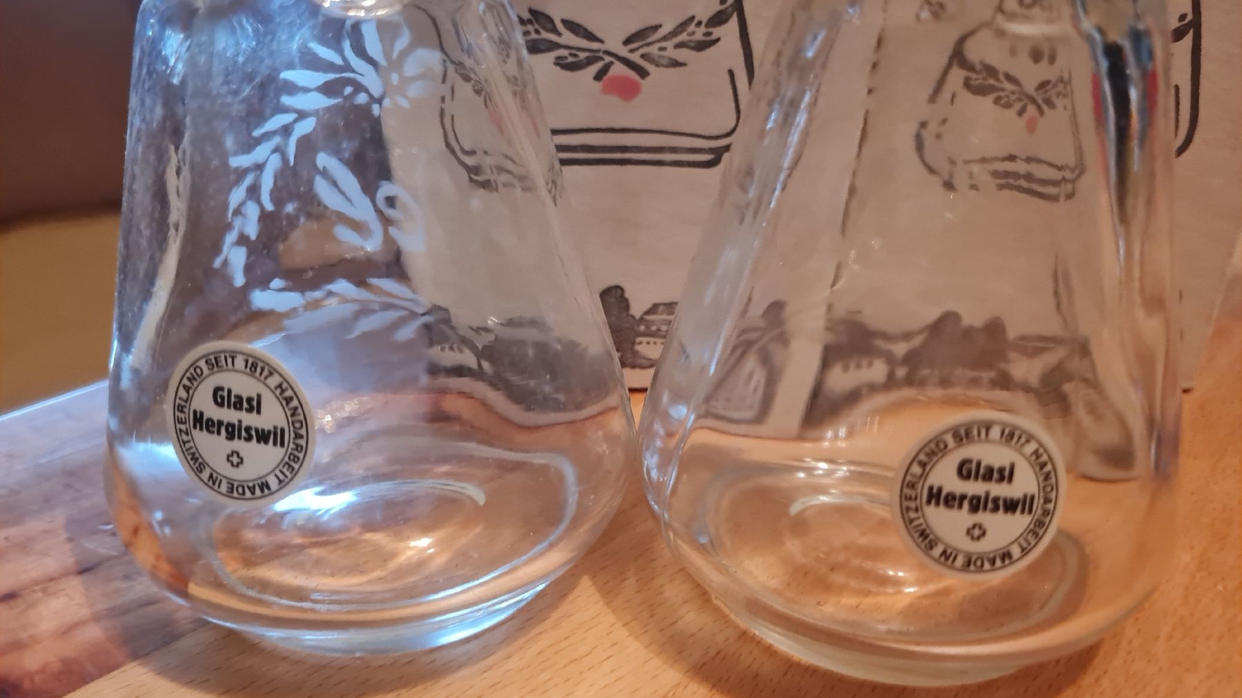 Glasi Hergiswil Bicchieri: glasi Hergiswil – Nuovo e nell'imballaggio originale da Münsingen venduto da Cuci31 1