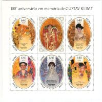 Block "Malerei. Gustav Klimt". Guinea-Bissau