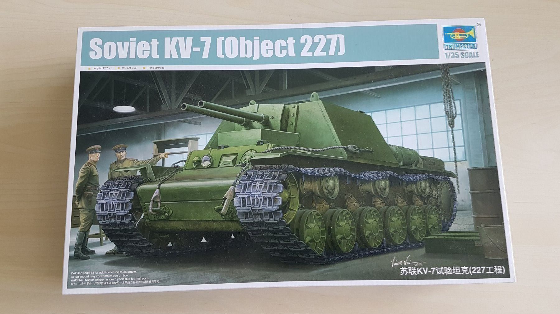 Modellbausätze & Standmodelle: 1:35 Soviet KV-7 Object 227 - Trumpeter 09504 – Neu (gemäss Beschreibung) aus Bassersdorf von jackbmw