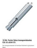 Fischer Zykon- Innengewindeanker FZA 18 x 80 M10 I - 50Stück