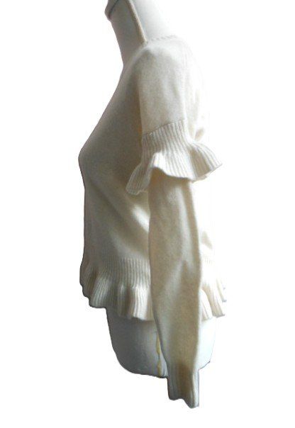 Maglioni & Felpe: Gr. 34 36 Pulli creme Wolle evt. mit Kaschmir s. Masse – Usato da Basel venduto da FRAU.ZAUBER.MOND 2