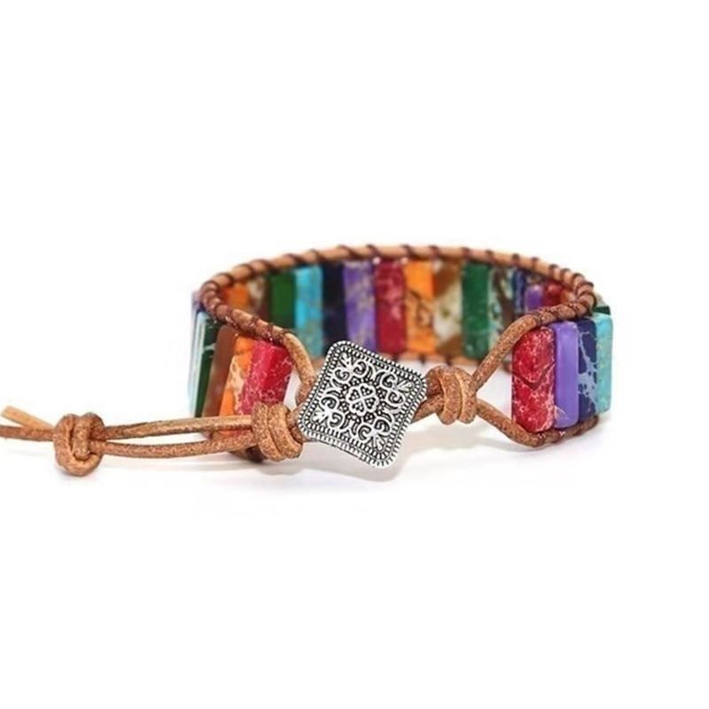 Bracciali & Braccialetti: 7 CHAKRA NATURSTEIN ARMBAND - HANDMADE – Nuovo e nell'imballaggio originale da Kriens venduto da swissgadget 4