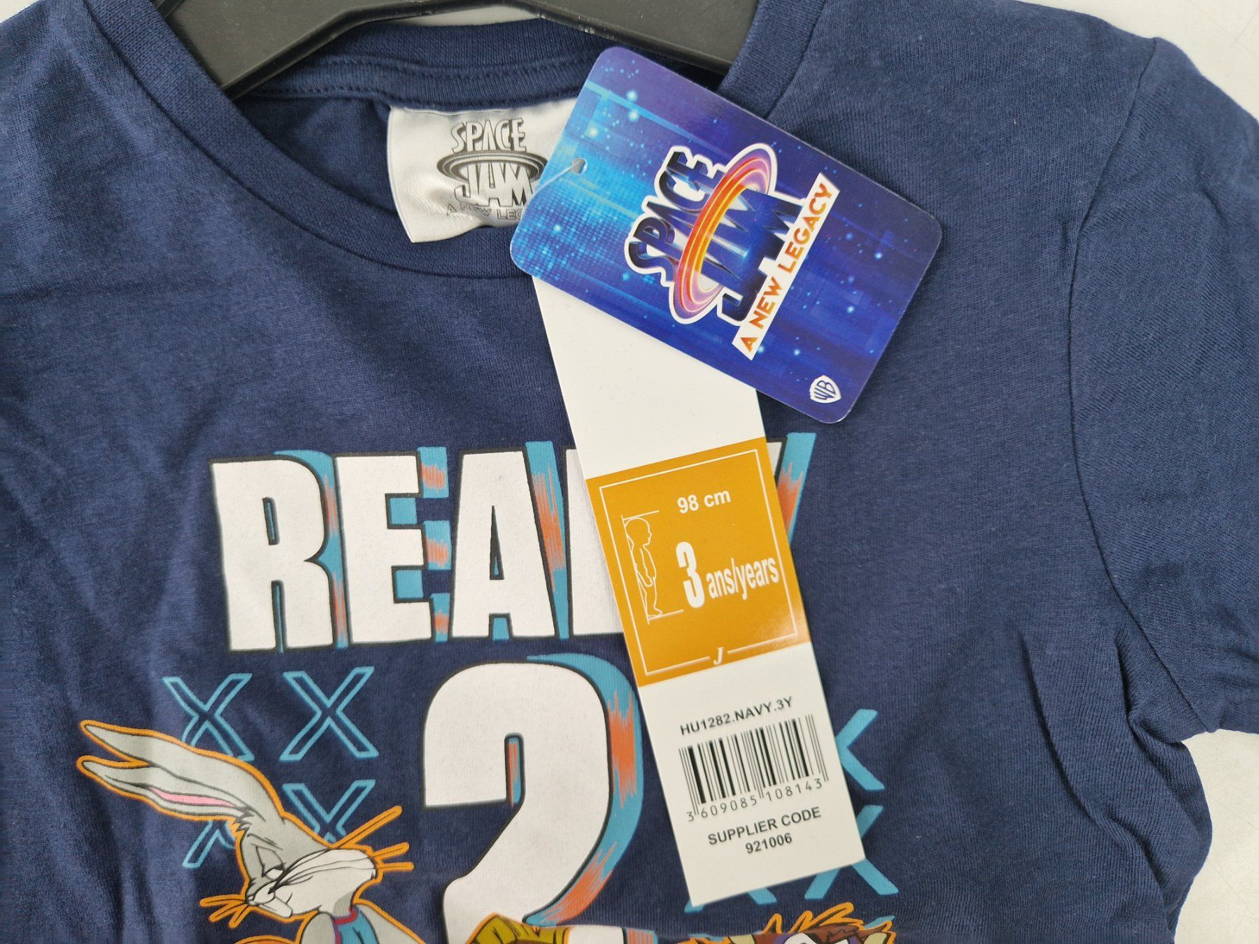 Chemises, T-shirts & Polos: SPACE JAM T-Shirt "Ready 2 Jam" navy, 3 J. – D'occasion à Muhen par Restwert_Muhen 1