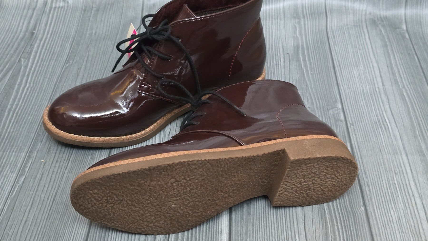 Scarpe da donna: Prendini Lack Schnürschuhe - 37 - Bordeaux / Weinrot – Nuovo (secondo la descrizione) da Thalwil venduto da VitaMini 6