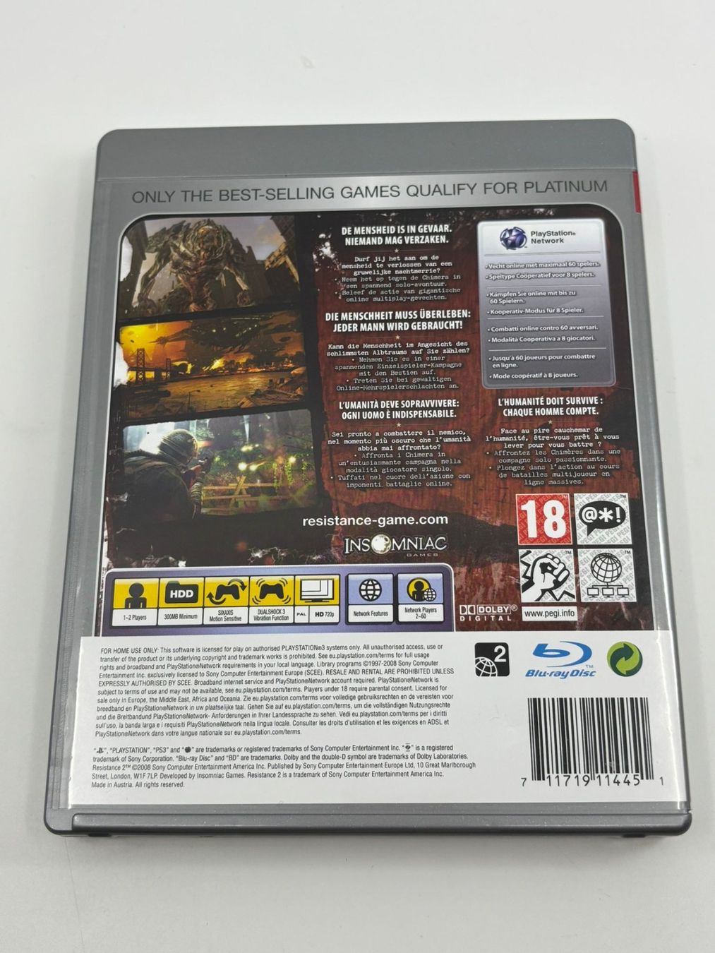 Giochi: Resistance 2 (Platinum) (PS3) – Usato da Herisau venduto da Seyashop1 2