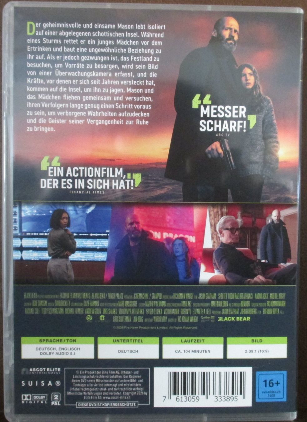 Tutti i DVDs: Shelter 2026, Jason Statham, 16+ – Nuovo (secondo la descrizione) da Montlingen venduto da Mabesi 1