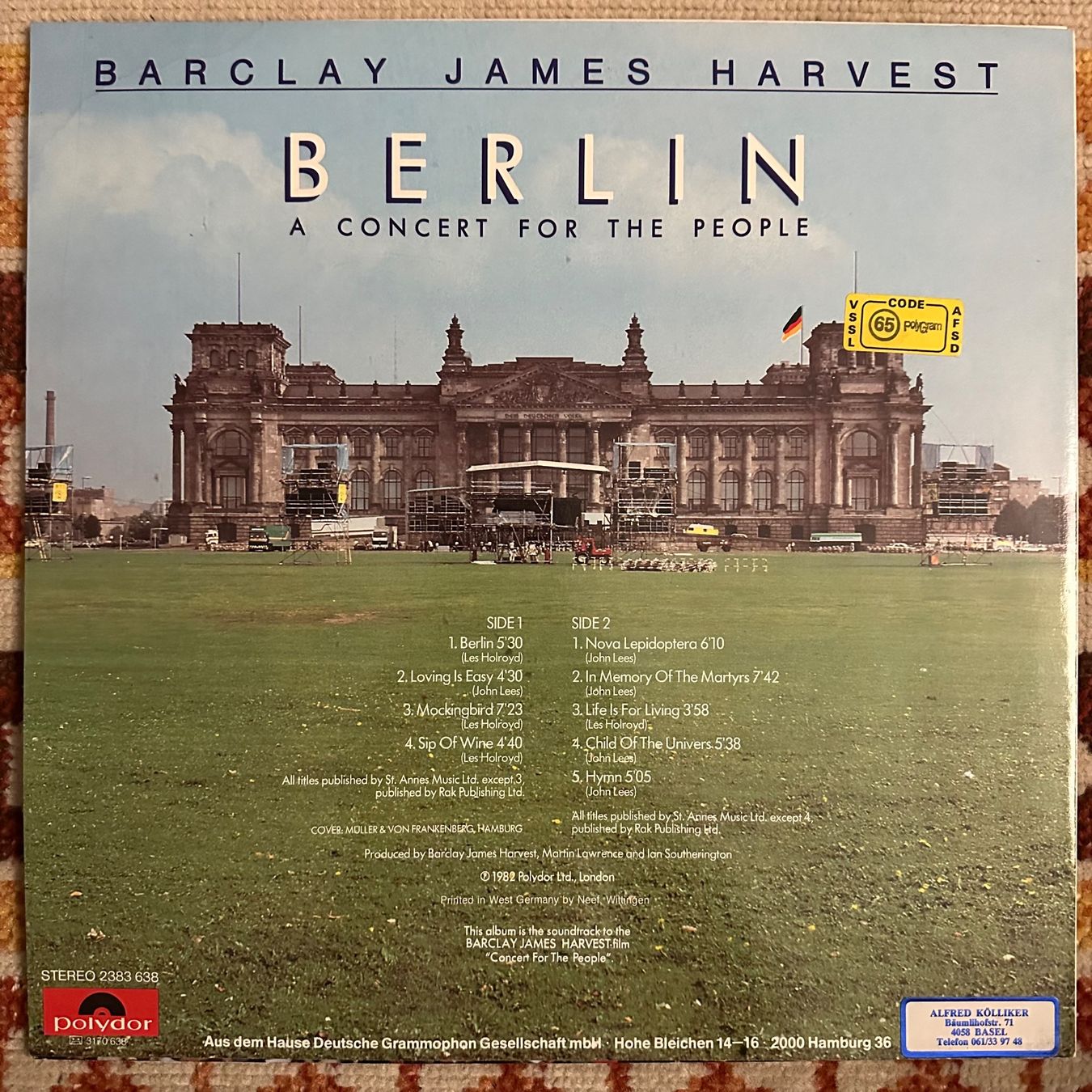 Dischi in vinile: LP - Barclay James Harvest - Berlin – Usato da Breganzona venduto da Onairda75 1