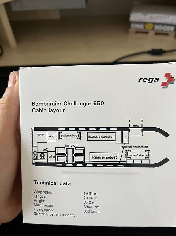 Modellbausätze & Standmodelle: Rega Ambulanzjet - Challenger 650 - 1:160 – Gebraucht aus Buttisholz von Katja_H 2