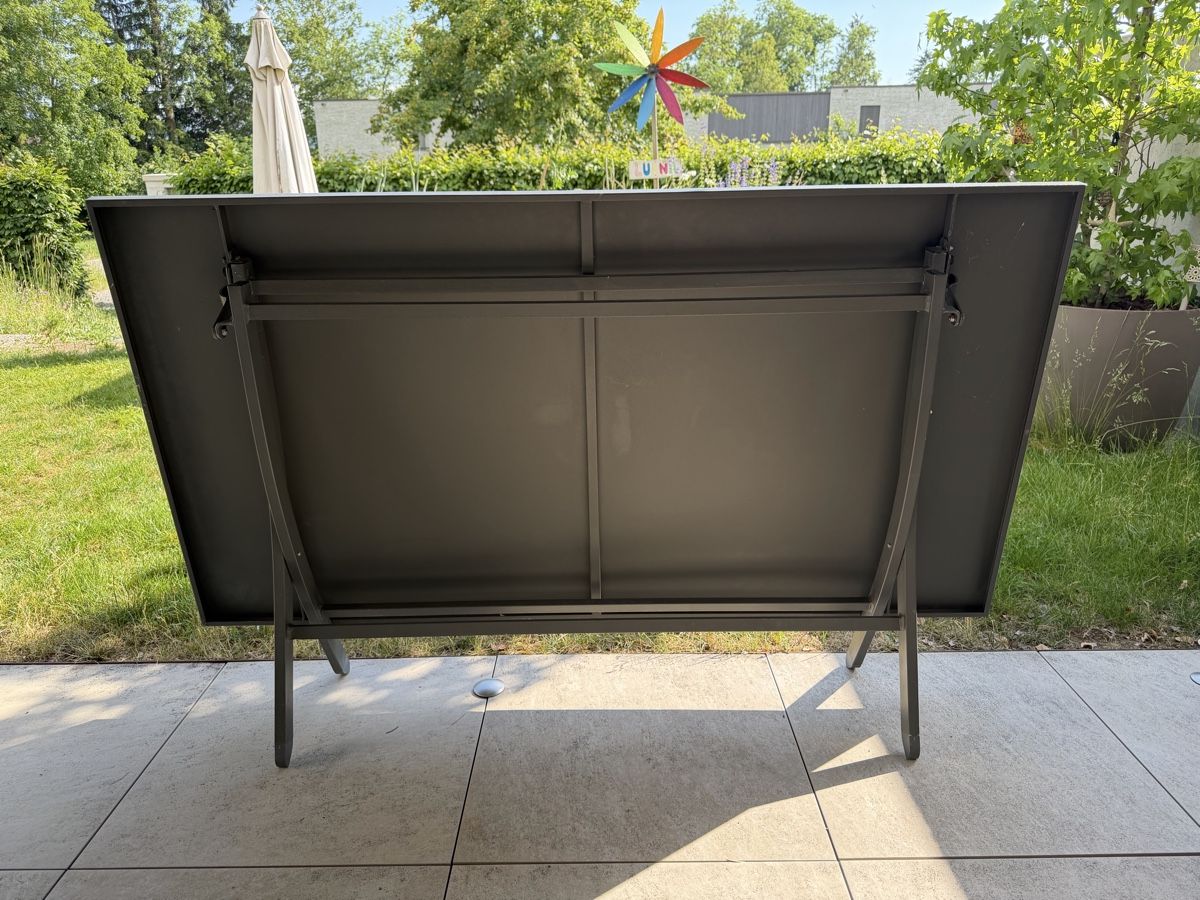 Tavoli: Moderner Gartentisch Metall Anthrazit – Usato da Schenkon venduto da WEANDY 2