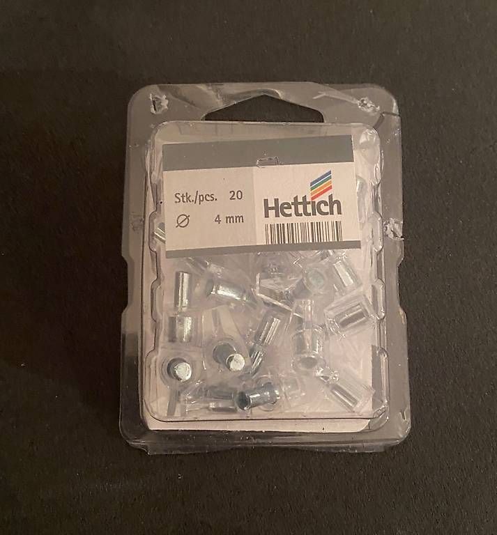 Ferramenta: Taquets avec tige 4 mm - Hettich – Nuovo (secondo la descrizione) da Lausanne venduto da mama124