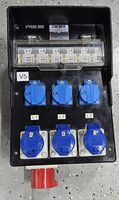 Demelectric Stromverteiler CEE32/1x CEE32, 3x CEE16 blau, 3x