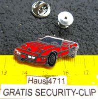 CORVETTE C4 ZR1 ROT CABRIO AUTO PIN MIT SECURITY-CLIP ENAMEL