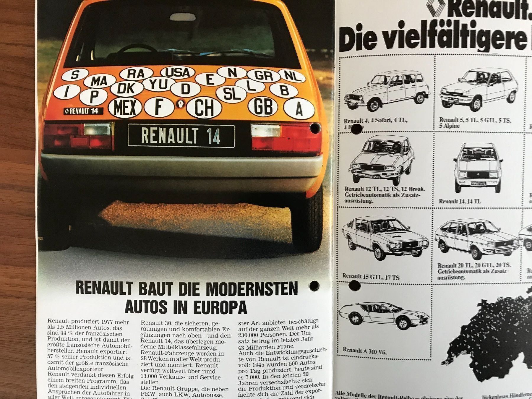 Renault Automobili: Renault Prospekt 14 – Usato da Balterswil venduto da Jeko1967 9