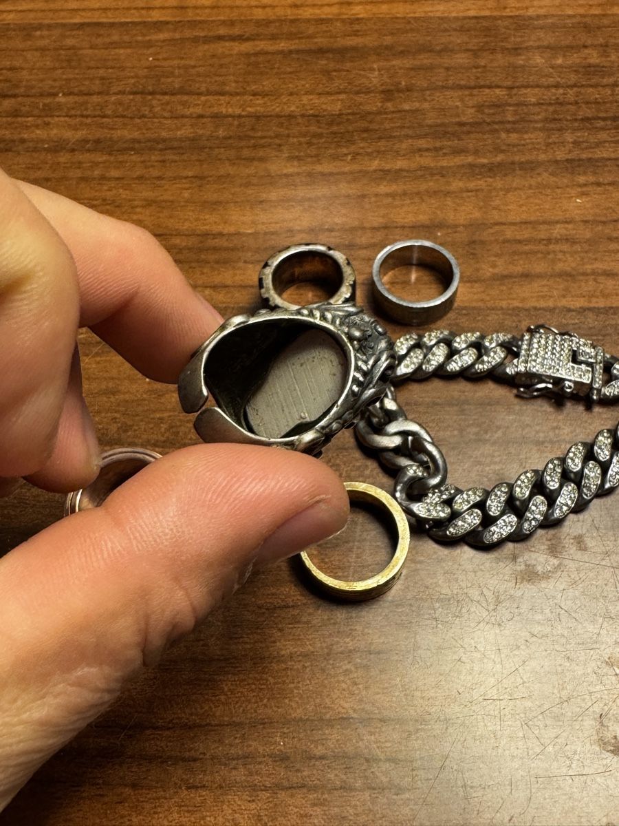Bracciali & Braccialetti: Schmuck Set: Ringe und Armband, – Usato da Schlieren venduto da Eldi84 4